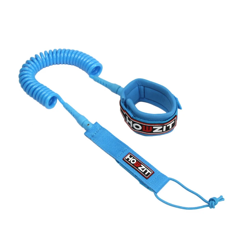 LEASH DE SUP HOWZIT COIL BLEU 9' 1 LEASH DE SUP HOWZIT COIL BLEU 9'