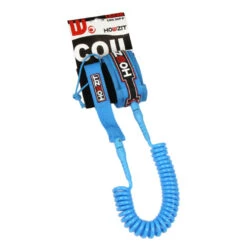 LEASH DE SUP HOWZIT COIL BLEU 9' 11 LEASH DE SUP HOWZIT COIL BLEU 9' -Kayak Gonflable Soldes leash de sup howzit coil bleu 9 1 4