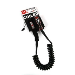 LEASH DE SUP HOWZIT COIL NOIR 9' 9 LEASH DE SUP HOWZIT COIL NOIR 9' -Kayak Gonflable Soldes leash de sup howzit coil noir 9 1 2