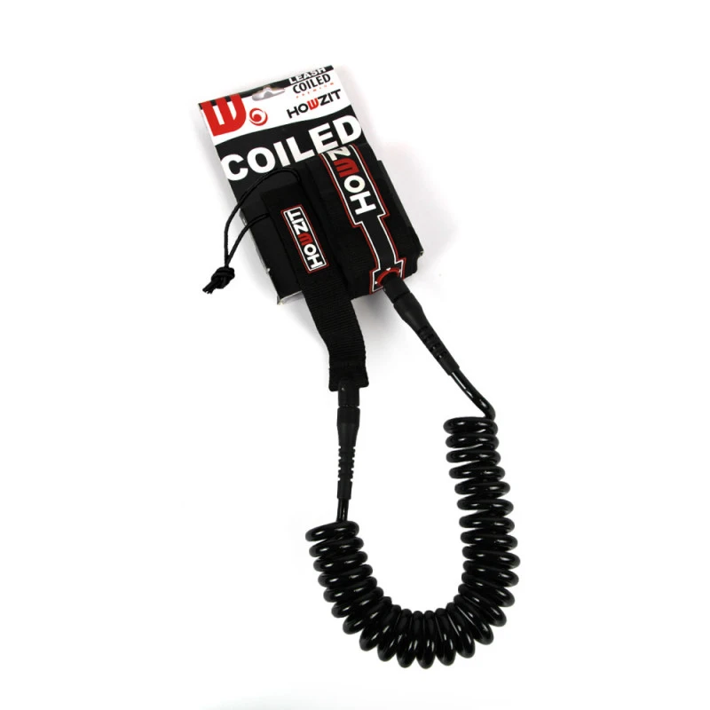 LEASH DE SUP HOWZIT COIL NOIR 9' 3 LEASH DE SUP HOWZIT COIL NOIR 9' – Image 3