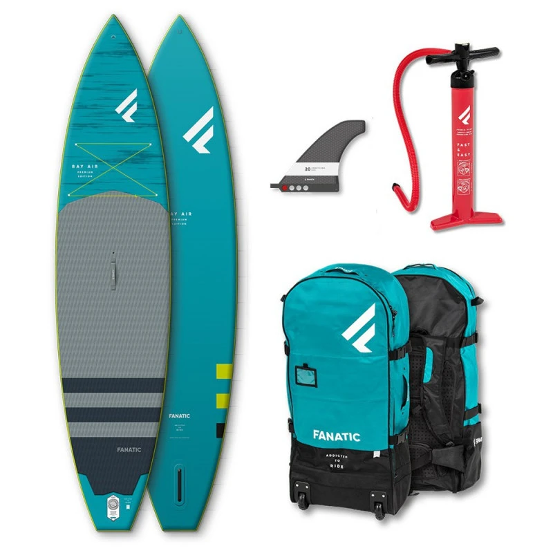 PADDLE GONFLABLE FANATIC RAY AIR 12.6PREMIUM SAC + POMPE 1 PADDLE GONFLABLE FANATIC RAY AIR 12.6PREMIUM SAC + POMPE