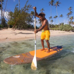 PAGAIE FANATIC BAMBOO CARBON 50 FIXE 7.25 -Kayak Gonflable Soldes pagaie fanatic bamboo carbon 50 fixe 725 7