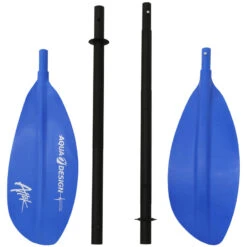 PAGAIE KAYAK AQUADESIGN ATTAK 4 PARTIES 220CM Bleu -Kayak Gonflable Soldes pagaie kayak aquadesign attak 4 parties 220cm bleu 3