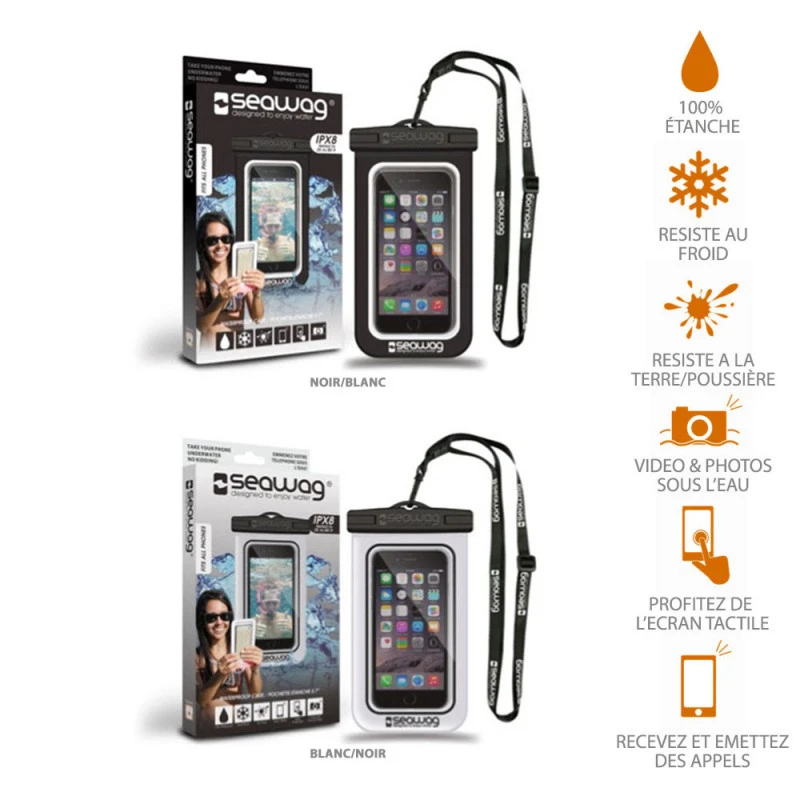 POCHETTE ETANCHE SMARTPHONE SEAWAG NOIRE 2 POCHETTE ETANCHE SMARTPHONE SEAWAG NOIRE – Image 2