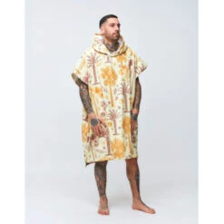 PONCHO AFTER BOTANICAL LINEN -Kayak Gonflable Soldes poncho after botanical linen 2