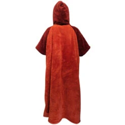 PONCHO PLAID AFTER ESSENTIAL SHERPA ROUGE TU -Kayak Gonflable Soldes poncho plaid after essential sherpa rouge tu 2