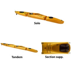SECTION SUPPLEMENTAIRE POINT 65°N AIRSEAT MERCURY GTX JAUNE -Kayak Gonflable Soldes section supplementaire point 65n airseat mercury gtx jaune 4