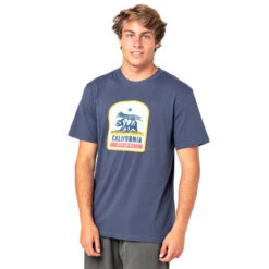 Kayak Gonflable Soldes 25 T-SHIRT RIP CURL DESTINATION ANIMALS BLEU MARINE