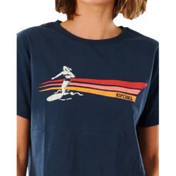 T-SHIRT RIP CURL GOLDEN STATE CROP BLEU MARINE FEMME -Kayak Gonflable Soldes t shirt rip curl golden state crop bleu marine femme 3